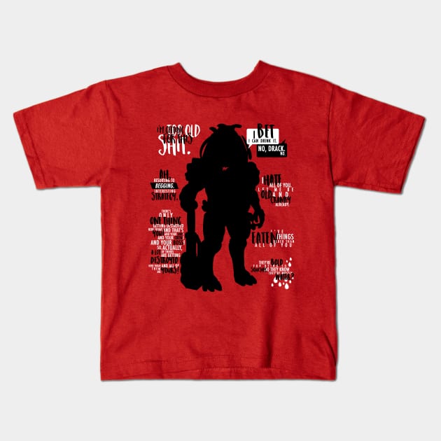 Mass Effect - Namor Drack Kids T-Shirt by firlachiel